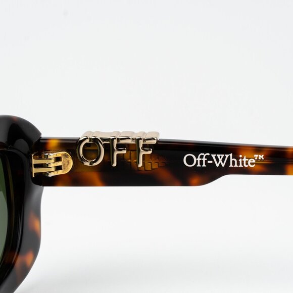 Off-White RENTON Men Sunglasses Havana Green Rectangle OERI13C RENTON 6055 - Picture 8 of 12